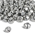 BigOtters 50 Pcs Jingle Bells for Crafting, 1 Inch Craft Bells Bulk for DIY, Home Christmas Decoration, Silver