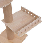 5-Level Cat Tower & Climbing Frame,Large Ceiling-Mounted Cat Tree with EMP Rope,44 lbs Capacity, Adjustable Height 100-104 Inches,Multi-Level Scratching Post & Perch