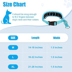 Lightweight Prong Collar for Dogs, Reflective No Pull Dog Collar | Adjustable Size Dog Pinch, Breathable Woven Fabric Air Grid Technology, Martingale Collar for Dogs Training(Blue-M)