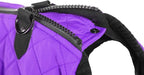 Gooby Fashion Vest Dog Jacket - Violet, Large - Warm Zip Up Dog Bomber Vest with Dual D Ring Leash Water Resistant for Small to Medium Dogs
