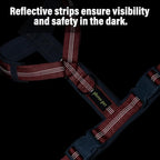 Plutus Pet No Pull Dog Harness, Adjustable Nylon Harness with Soft Padding, Reflective and Heavy Duty Dog Harness for Small, Medium, Large Dogs(Red, M)