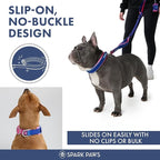 Spark Paws Martingale Dog Collar – Cushioned Slip-On Training Collar, Heavy Duty, Safety-Tested No-Buckle Collar for Medium & Large Dogs - Snow Cone - A