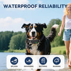 CanineJoy Dog Shock Collar and Automatic Bark Collar - 2-in-1 4200FT Dog Training Collar with Remote Control, Waterproof Electric Collar with 4 Training Modes, Security Lock, Rechargeable E-Collar
