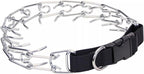 Coastal Pet Titan Easy-On Dog Prong Training Collar with Buckle - Durable Metal Training Collar for Dogs with Side Release Buckle - Black, 3.3 mm x 20".