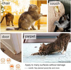 Cat Scratcher for Indoor Cats - 12x17 Inches, 8 PCS Furniture Protector, Wide Double Side Anti-Scratch Deterrent Tape, Pet Scratch Pad for Pretector Couch, Door, Wall, Carpet