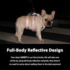 Huntboo Escape Proof Dog Harness, No Pull Reflective Harness with Lift Handle, Adjustable Pet Vest with Front and Back Leash Clips for Small Medium Large Dogs Walking Hiking Training (Black,XL)