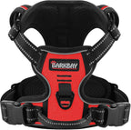 BARKBAY Dog Harness No Pull for Small Dogs - Adjustable, Reflective, Comfortable, No Choke, Heavy-Duty - Perfect for Outdoor Training, Walking, and Hiking - Strong & Durable - XS & Red