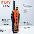 Dog Shock Collar 2 Dogs(15-150lbs) with Flashing Light for Night Walks,4500FT Dog Training Collar Adjustable Pitch Beep(1-8), Vibration(1-16), Safe Shock(1-99), and Keypad Lock