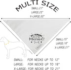Realeaf My Humans are Getting Married Dog Bandana,Wedding Outfit for Boy and Girl, Premium Durable Fabric, Engagement Announcement for Large and XLarge Dogs (X-Large)