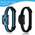 Replacement Collar for Shock Training Bark Collar,Dog Shock Collars Replacement, Nylon Replacement Collar Strap for E Collar Wireless Dog Fence Receivers（2 Piece, Blue+Black）