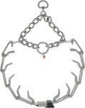Herm Sprenger Stainless Steel Prong Dog Collar with Centered ClicLock Buckle and Assembly Chain Quick Release Training Pinch Collar for Large and X-Large Dogs Made in Germany