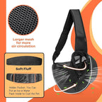 YUDODO Pet Sling Carrier for 2-5 lbs Small Dogs & Cats – Hands-Free Puppy Carrier with Safety Hook, Large Zipper Pocket, Soft Breathable Mesh, Adjustable Strap & Reflective Strip (Black 3.0 S)