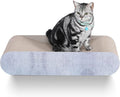 FluffyDream 2 in 1 Cat Scratcher Cardboard Lounge Bed, Cat Scratching Post, Durable Board Pads Prevents Furniture Damage,Large (Reversible Grey)