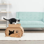 Carlson Cat Camper with Scratching Pad, Includes One Cat Door, Three Paw Windows, and One Cat Scratching Pad