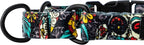 Wolfgang Heavy Duty Martingale Dog Collar with Quick Release Nylon Buckle for Walking & Training, LosMuertos Print, Medium