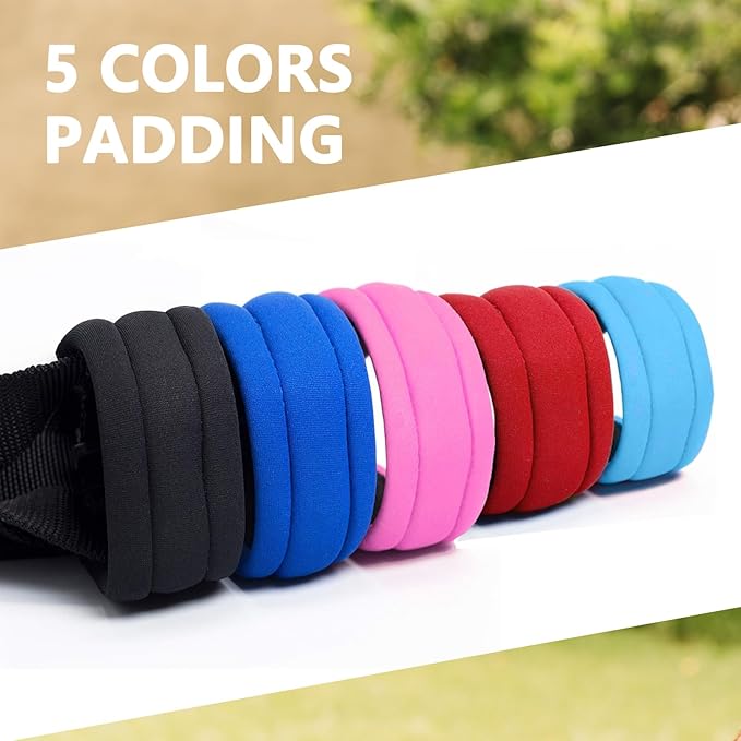 Dog Head Collar with Soft Fabric, Head Harness Stops Dog Pulling, Head Leash for Small Medium Large Dogs Walking (M,Orange)