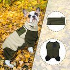 DENTRUN Dog Winter Coat, Fleece Jacket, Pajamas Turtleneck Sweater, Puppy Cold Weather Outfit, Thermal Bodysuit, Sweatshirts, Snowsuit, Soft Jumpsuit