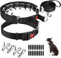 Prong Training Collar with Comfort Tips and Quick Release Snap Buckle - Dog Choke Pinch Collar with Nylon Cover
