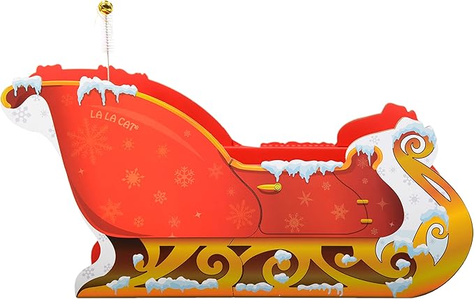 LA LA CAT Santa Sleigh Cat Scratcher