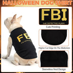 KOOLTAIL Small Dog Shirt, 2 Pack Soft & Lightweight Spring Cozy Cotton Security Dog Tshirt Vest for Small Medium Dogs,Pet Sleeveless Clothes Outfit for Boy Girl Puppy Cats Pitbull Bulldog Chihuahua,XS
