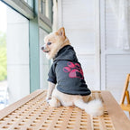 KOOLTAIL Plaid Dog Hoodie Pet Clothes Sweater with Hat and Pocket for Small Medium Large Size Dogs, Soft Winter Warm Dog Cold Weather Coat, Fleece Fall Dog Hooded Sweatshirt for Puppy Cats, Black SM