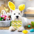 Easter Dog Bandana, 2 Pack Adjustable Holiday Party Pets Easter Egg Bandana Triangle Bibs Rabbit Dog Cat Scarf Set