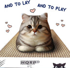 HQRP 3-pack Large Cat Scratcher Cardboard 17.5"x9.5" Cat Scratcher Box, Reversible Cat Scratch Pad Board, Wide Flat Scratching Pad for Cats, Corrugated Scratch Bed, Cardboard Scratcher for Indoor Cats