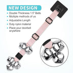 COOYOO Dog Doorbells, Adjustable Potty Training Dog Bells, Upgraded for Training Your Puppy The Easy Way, Premium Quality Housetraining Hanging Bell-5 Extra Large Loud 1.5 DoorBells