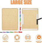Cat Scratcher Mat Natural Sisal Fabric Cat Scratching Pad Couch Protector Horizontal Floor Cat Carpet Easy Use for Indoor Cats, Beige 1, 12" x 24"