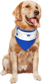 Dog Bandanas Flag of Honduras Pet Bandana Scarf Triangle Bibs Kerchief Accessories for Dogs Cats