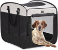 DONORO Dog Kennels and Crates for Medium Dogs, Portable Pop Up Indoor Pet Cage with Sturdy Wire Frame, Collapsible Travel Crate Soft Sided Cat Bag Escape Proof (Black, 24.0" L x 16.0" W x 19.0" H)