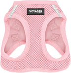Best Pet Supplies Voyager Step-in Air Harness - All Weather Mesh, Reflective, No Pull Harness for Dogs, Cats - Secure with Hook & Loop Fastener, Buckle, Double D-Rings - Pink, XXXS
