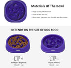 Anti-Choking Slow Feeder Dog Bowls Small Size Dog, Slow Feeder Cat Bowl, Supplies and Puzzle for Pet