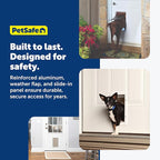 PetSafe Freedom Aluminum Pet Door for Dogs and Cats, Small, White, Tinted Vinyl Flap