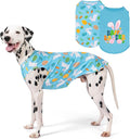 KYEESE 2Pack Easter Dog Shirt, Breathable Tank Top Sleeveless Dog T Shirts for Medium Large Dogs Boy Girl, Lightweight Dogs Clothes Pet Outfit for Holiday, Blue+Bunny, 2XL