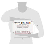 Please Do Not Knock or Ring Doorbell - Leave Package Sign Blank, Write Your Own Delivery Message, 6" x 9" No Rust PVC Will Not Scratch, Easy to Mount w/Included Adhesive, Made in USA by SPRYZZLE