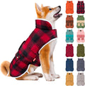 KYEESE Dog Coat Windproof Dog Coats for Small Dogs Waterproof Dogs Jacket with Fleece Lined Soft Pet Sweater for Cold Weather Warm Pet Winter Puffer Coat with Leash Hole Thick Pets Clothes with Pocket