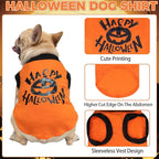 KOOLTAIL Dog Halloween Shirts, 2 Pack Soft & Lightweight Dog Shirts for Small Medium Dogs, Pet Sleeveless Vest Costume with Cute Printing for Boy Girl Puppy Cats