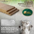 CAPHAUS 70-Inch Multi-Level Tall Cat Tree with Cute Top Perch, Scratching Posts, Cat Activity Tree w/Modern Hammock, Cat Cave Condo for Large Cats Kittens Tall Cat Climbing Play Tower