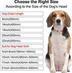 Metal Diamond Dog Chain Dog Training Chain with Secure Buckle Pet Collars for Large Medium Dogs