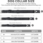 COOYOO Dog Collar,3 Piece Set Tactical Dog Collars, Adjustable Military Training Nylon Dog Collar with Control Handle and Heavy Metal Buckle for Medium and Large Dogs