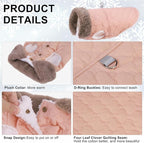 BEAUTYZOO Winter Dog Coat with Harness Built in, Warm Dog Puffer Jacket Vest Padded Fleece Cold Weather Coats Windproof Waterproof Snow Jackets Clothes for Small Medium Puppy, Pink L
