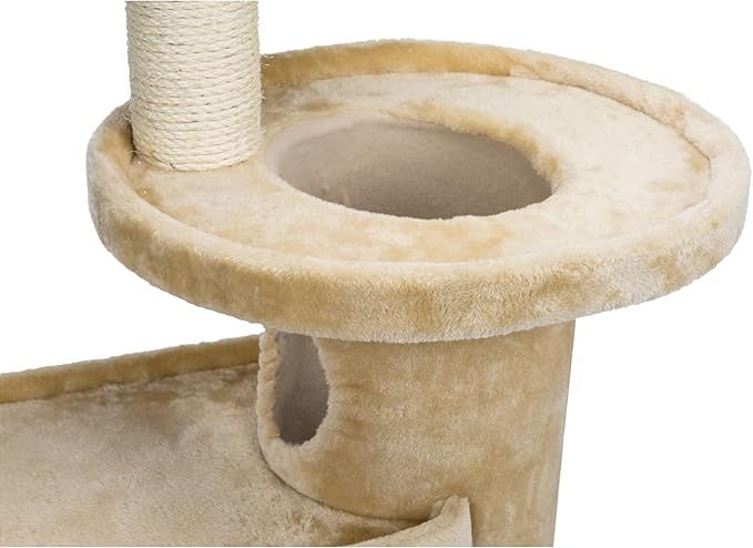 TRIXIE Pet Products Oviedo Cat Tree (Beige) Large (11 x 19 x 41 in.)
