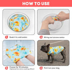 KYEESE 2Pack Dog Cooling Shirt, Breathable Dog Shirt for Medium Large Dogs, Sun Protection Dogs Cooling Vest Tank Top, Lightweight Soft Sleeveless Summer Pet Clothes, Duck+Blue, 2XL