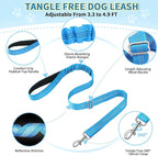 Lukovee No Pull Dog Harness and Leash Set, Soft Padded Small Dog Harness, Neck & Chest Adjustable Reflective Vest Puppy Harness with 4ft Lightweight Anti-Twist Dog Leash for Small Dogs (LBL, XS)