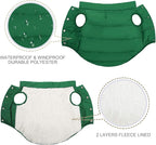 ASENKU Dog Winter Coat - Waterproof Windproof Dog Jacket, Warm Snowproof Doggie Puffer Vest for Cold Weather, Lightweight Snow Coats for Small Medium Large Dogs (XS, Green)