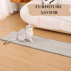 67''x15.7'' Extra Long and Thickened Sisal Cat Runner Rug, Wall Climbing Carpet, Sofa Protector, Durable Cat Wall/Door/Corner Scratcher, Attachable Scratch Pad for Indoor Cats, Hallway Rug(Fishbone)