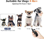Tiniest Dog Shock Collar, Lightest Dog Training Collar with Remote for Small Dogs 5-15lbs & Medium Large Dogs/Puppies, Waterproof, Rechargeable, 1300ft Range (Black&Ultra Tiny)