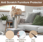 uxcell Self-Adhesive Cat Scratching Mat, 1 Roll 23.6" x 23.6" Couch Protector from Cat Claws for DIY Sofa, Wall, Doors, Cut Anti Cat Scratch Pad Carpet Mat, Khaki