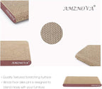AMZNOVA Cat Scratcher Rescratch Cat Scratching Board, Scratching Pad with Catnip for Indoor, Flat Cardboard Scratcher Scratch Board for Kitten, Narrow, Wood Floor Print